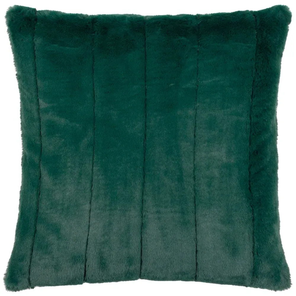 Empress Large Faux Fur Cushion - Green