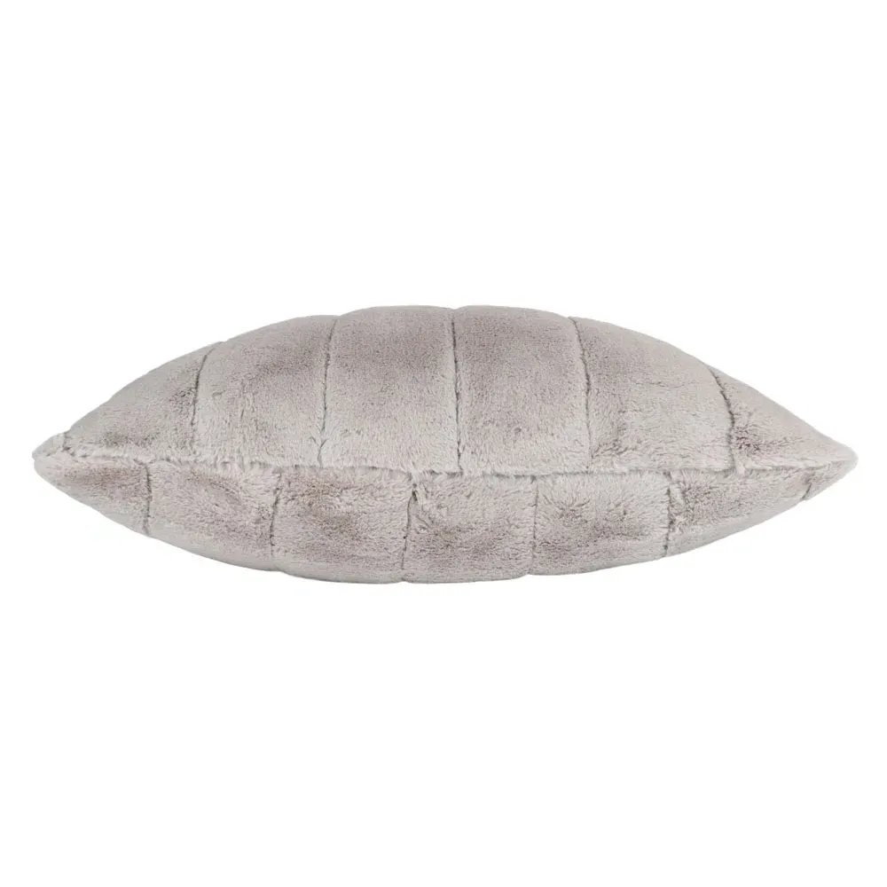 Empress Large Faux Fur Cushion - Grey