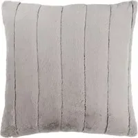 Empress Large Faux Fur Cushion - Grey