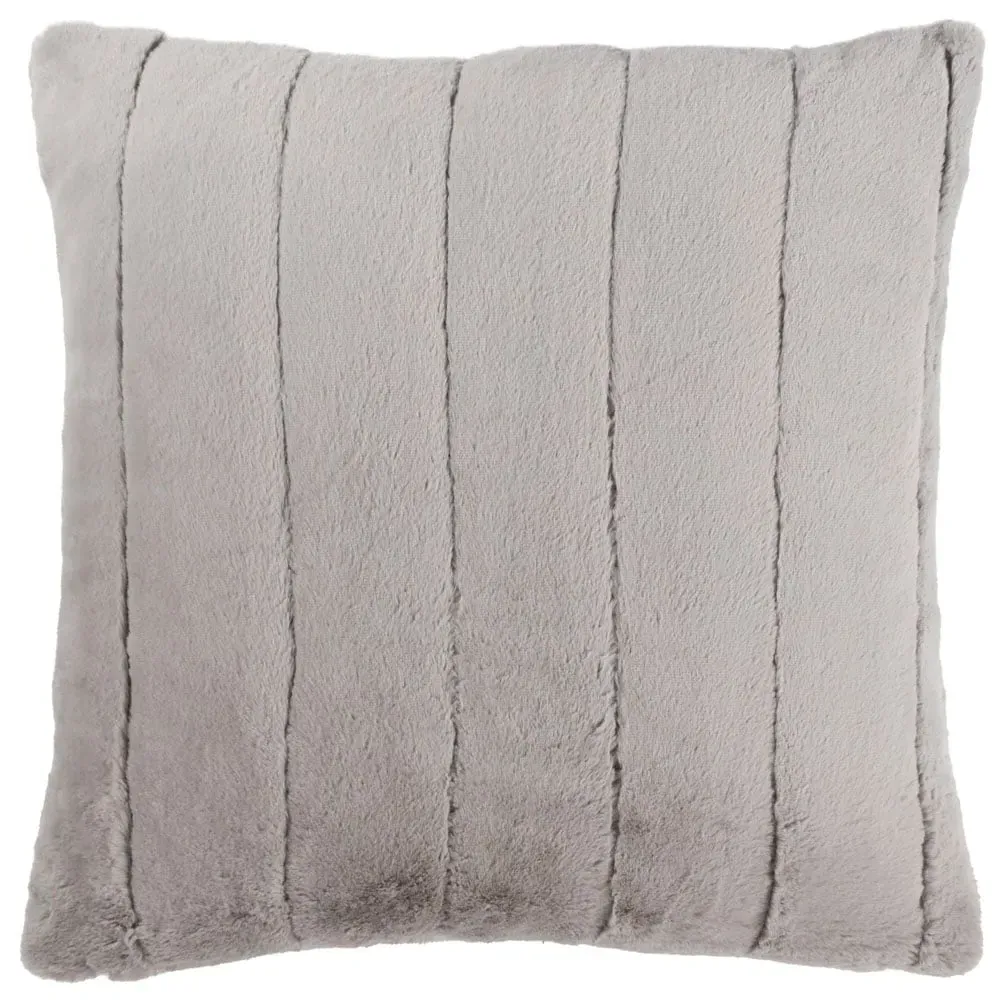 Empress Large Faux Fur Cushion - Grey