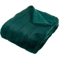 Empress Large Faux Fur Throw - Emerald Green