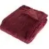 Empress Large Faux Fur Throw - Ruby