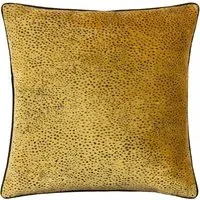 Estelle Spotted Cushion - Gold, Velvet