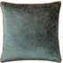 Estelle Spotted Cushion - Teal and Rust, Cut Velvet
