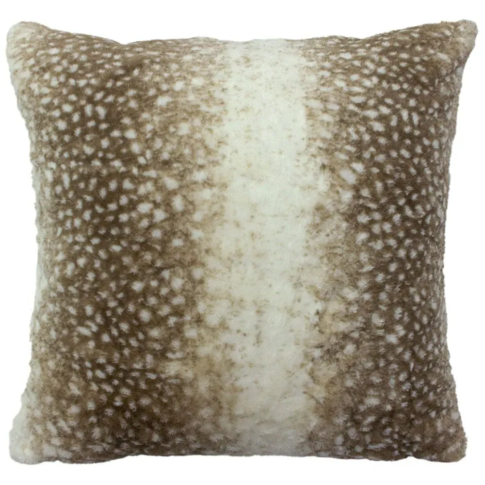 Fawn Faux Fur Cushion - Multi