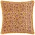 Filagree Shell Floral Cotton Velvet Cushion - Multi