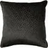 Florence Embossed Velvet Cushion - Black