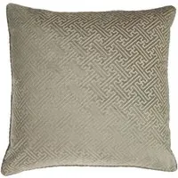 Florence Embossed Velvet Cushion - Champagne