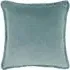 Freya Fringed Cushion - Duck Egg, Velvet