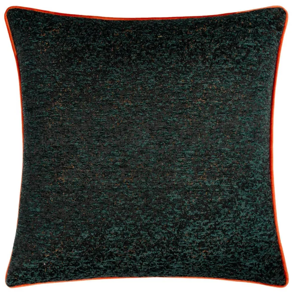 Galaxy Chenille Piped Cushion - Emerald