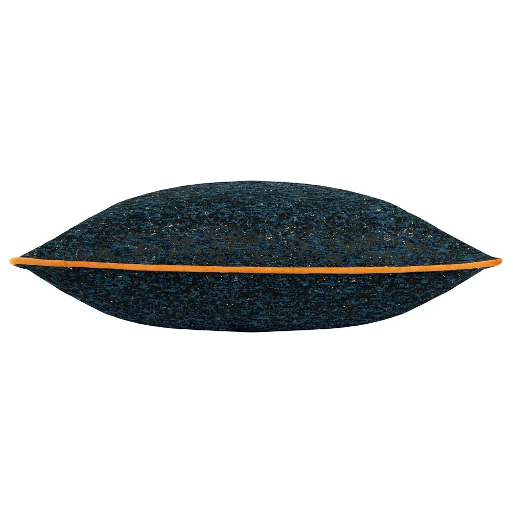 Galaxy Chenille Piped Cushion - Navy