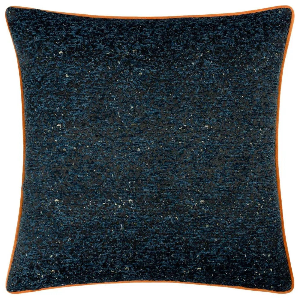 Galaxy Chenille Piped Cushion - Navy