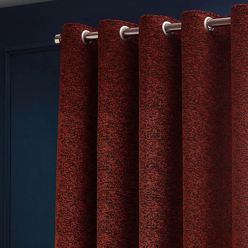 Galaxy Eyelet Curtain - Copper, Chenille