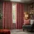 Gatsby Jacquard Eyelet Curtain - Terracotta