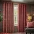 Gatsby Jacquard Eyelet Curtain - Terracotta