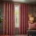 Gatsby Jacquard Eyelet Curtain - Terracotta