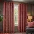 Gatsby Jacquard Eyelet Curtain - Terracotta