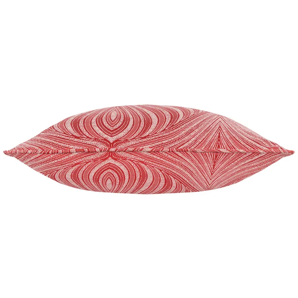 Gatsby Jacquard Piped Cushion - Terracotta