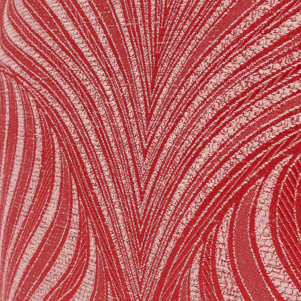 Gatsby Jacquard Piped Cushion - Terracotta