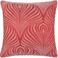 Gatsby Jacquard Piped Cushion - Terracotta
