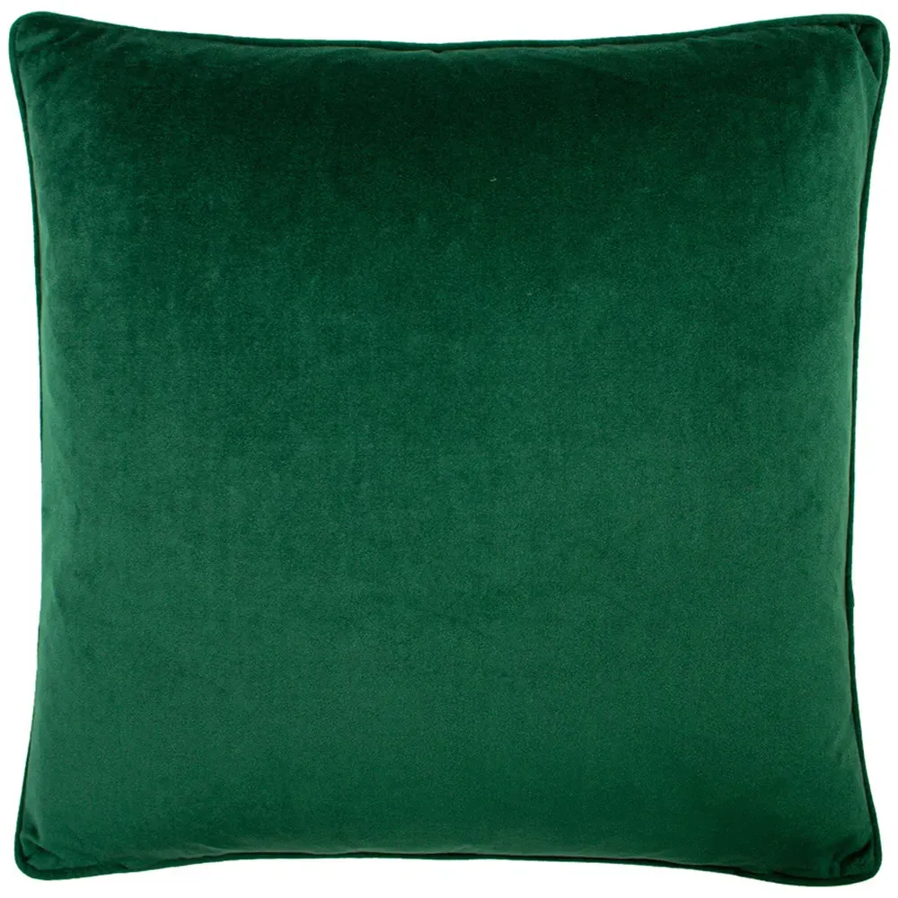 Giraffe Palm Velvet Cushion - Green