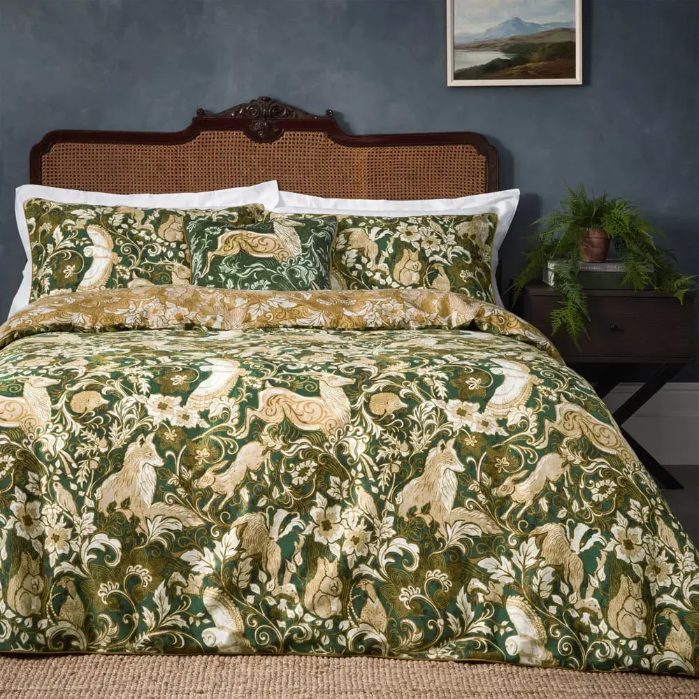 Harewood Single Duvet Set - Emerald
