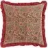 Haven Blushing Rose Floral Cotton Velvet Cushion - Pink