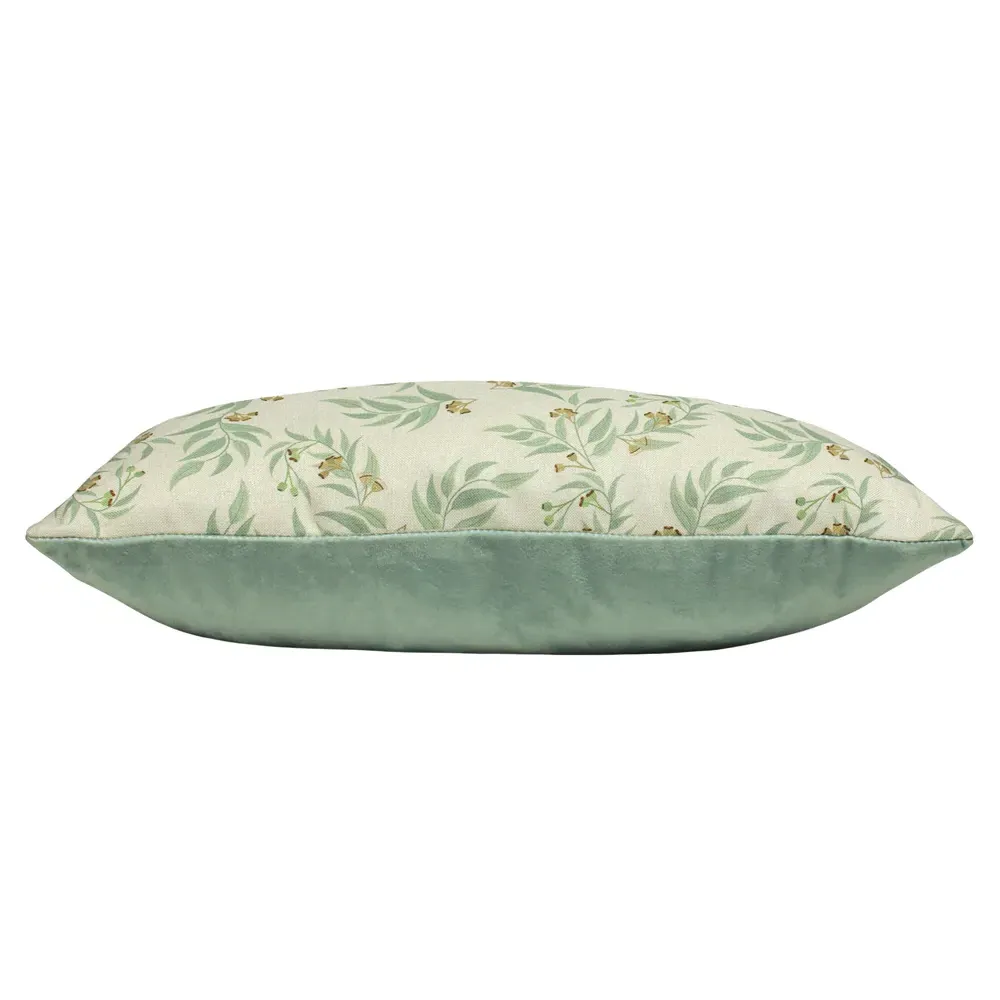Hawley Botanical Cushion - Sage, Velvet