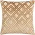 Henley Jacquard Cushion - Gold, Velvet