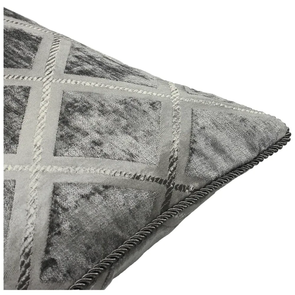 Hermes Chenille Cushion - Graphite