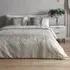 King Size Oyster Marble Jacquard Duvet Set - Multi, Polycotton