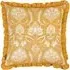 Kirkton Floral Pleated Cushion - Yellow, Cotton
