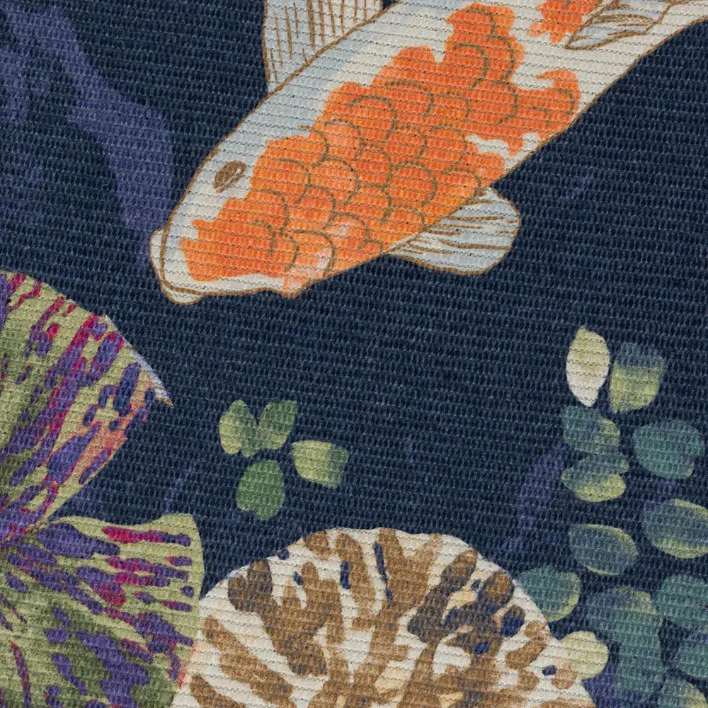 Koi Outdoor Rug 120 x 170cm - Blue, Polyester