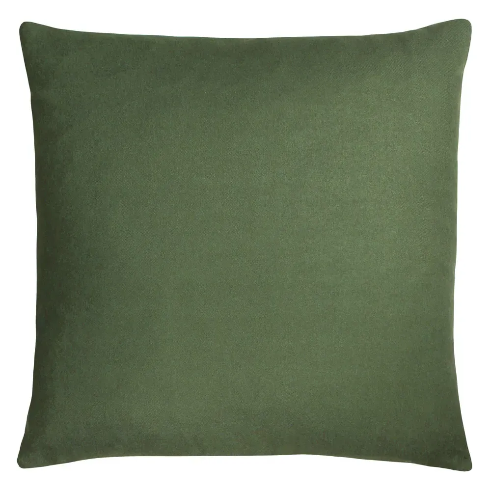 Laurel Botanical Cushion - Forest Green