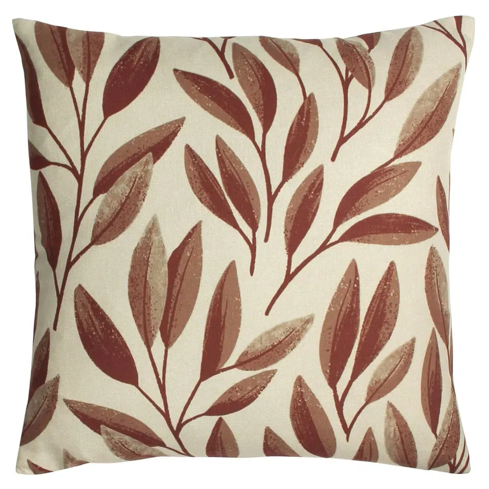 Laurel Botanical Cushion - Rust image
