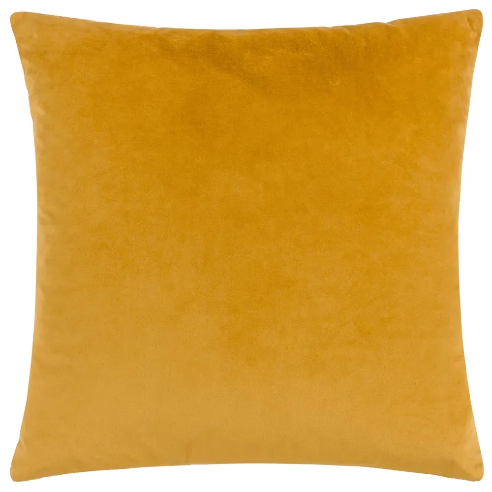 Ledbury Jacquard Cushion - Gold, Velvet
