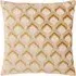 Ledbury Jacquard Cushion - Gold, Velvet