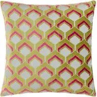 Ledbury Jacquard Cushion - Multicolour, Velvet