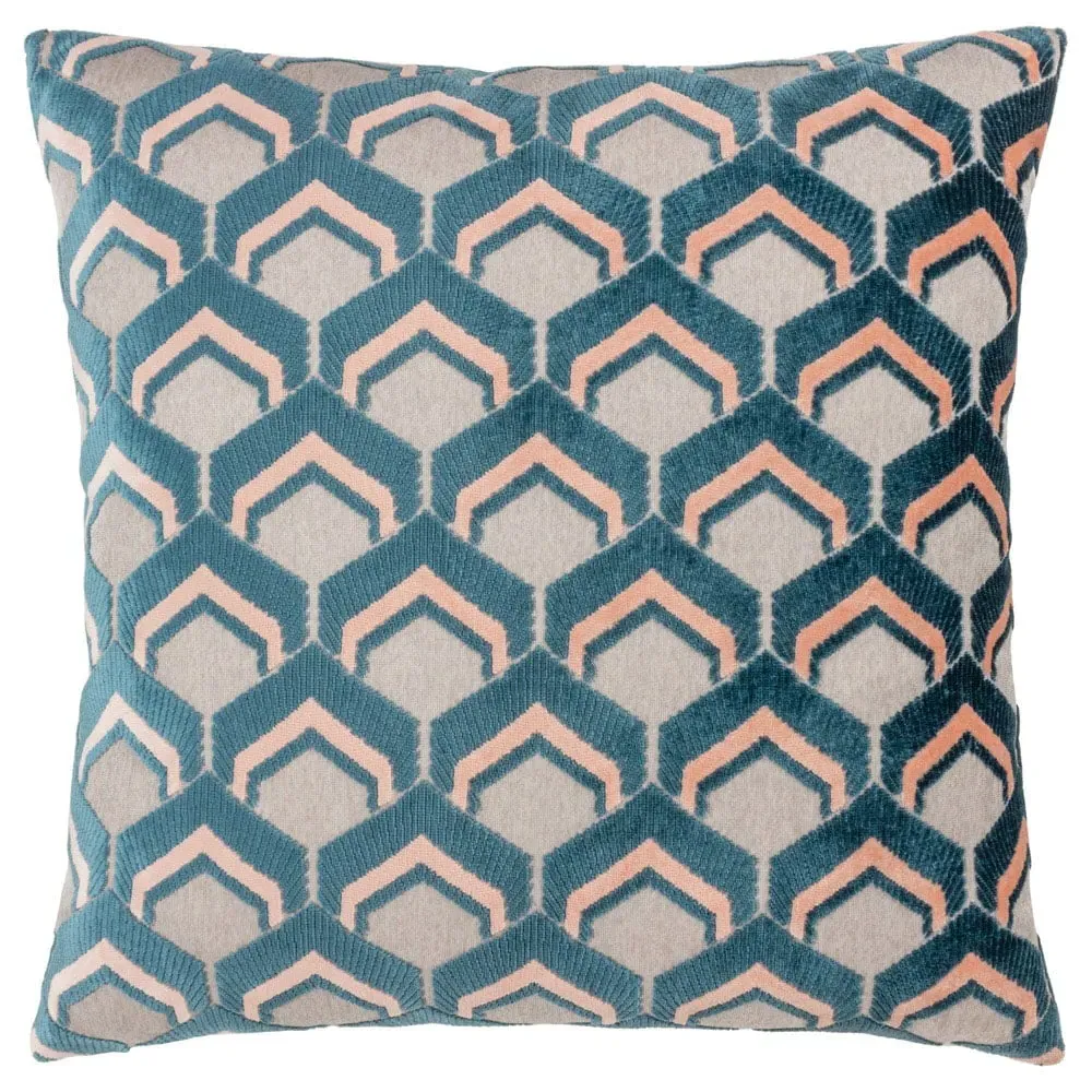 Ledbury Jacquard Cushion - Rose, Velvet