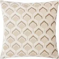 Ledbury Jacquard Cushion - Taupe, Velvet