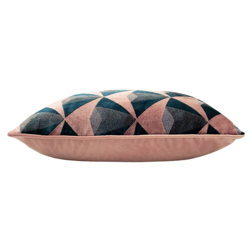 Leveque Jacquard Cushion - Blush, Velvet