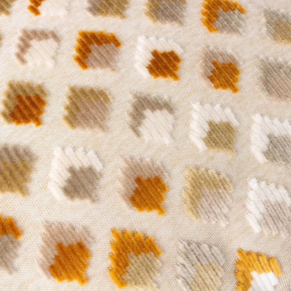 Lexington Jacquard Cushion - Gold, Velvet