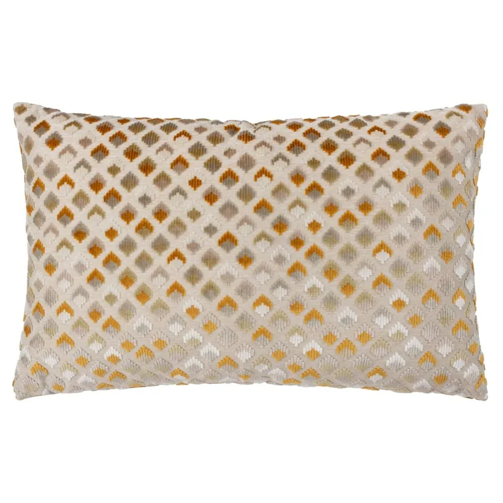 Lexington Jacquard Cushion - Gold, Velvet image