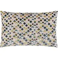 Lexington Jacquard Cushion - Smoke, Velvet