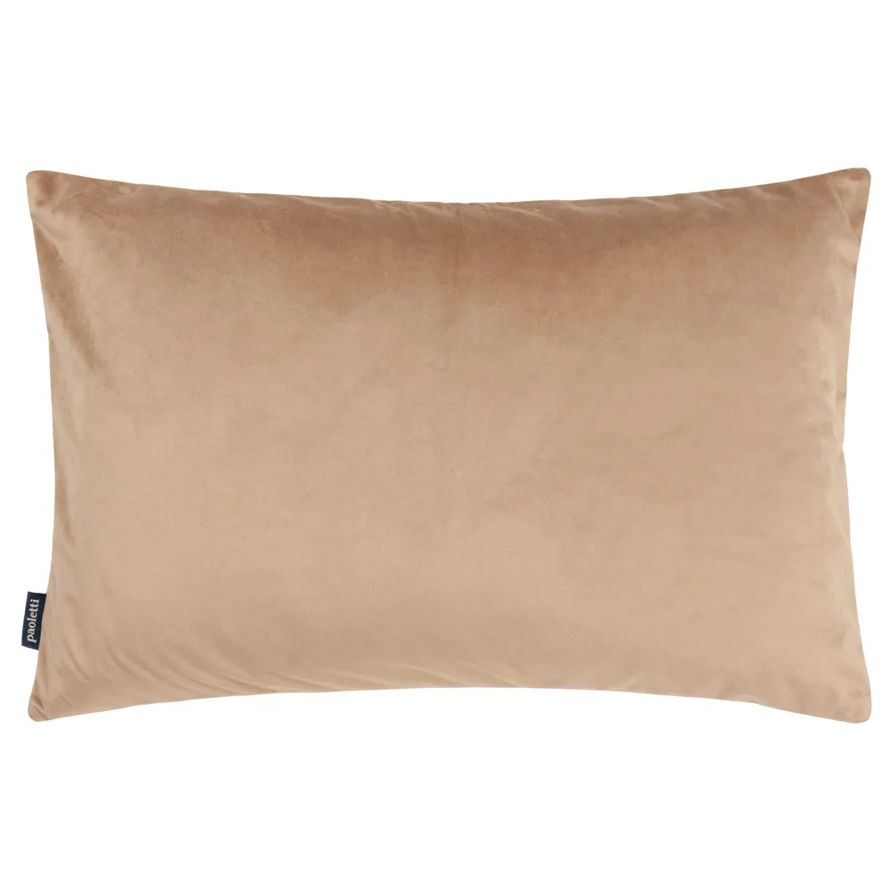 Lexington Jacquard Cushion - Warm Taupe, Velvet