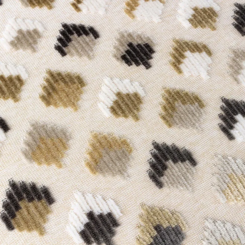 Lexington Jacquard Cushion - Warm Taupe, Velvet