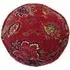 Malisa Round Cushion with Pom Poms - Pomegranate, Cotton