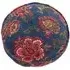 Malisa Round Cushion with Pom Poms - Smoke Blue, Cotton