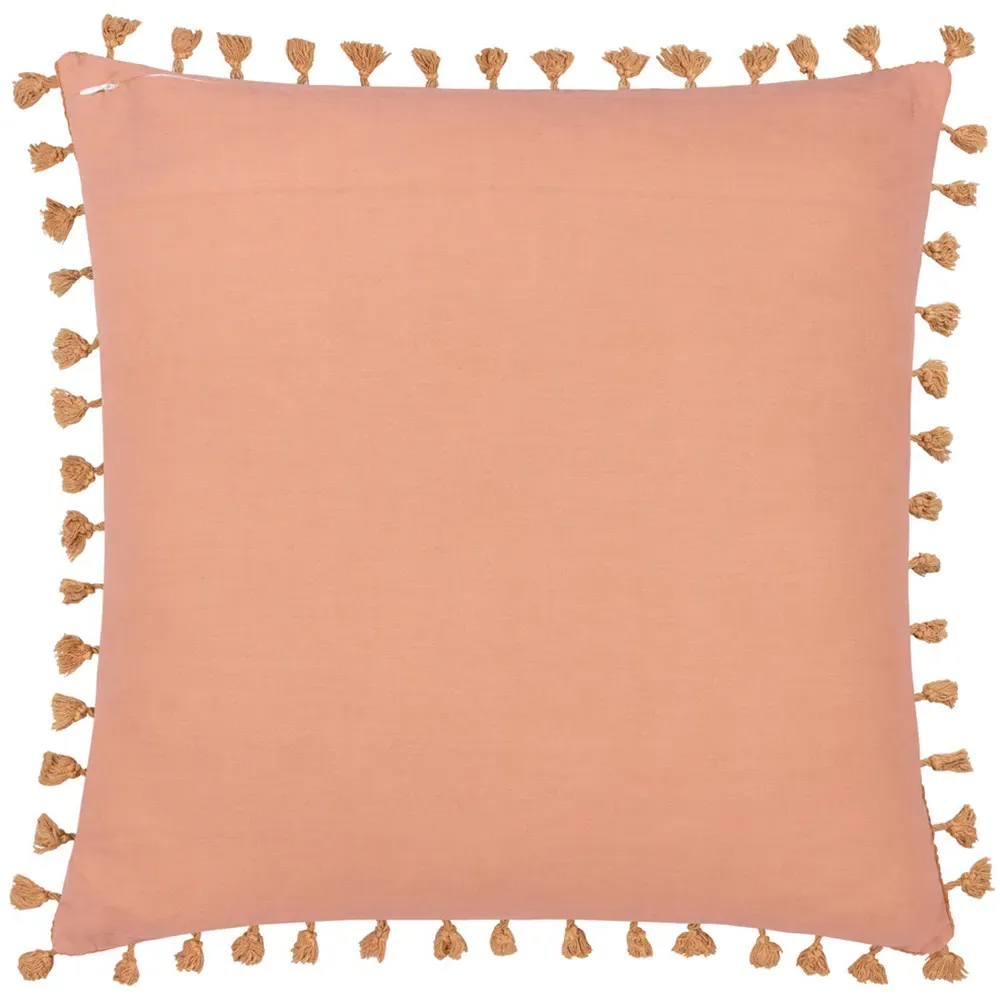 Marisa Floral Cotton Velvet Cushion - Petrol