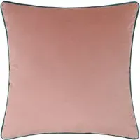 Meridian Blush Velvet Cushion - Teal